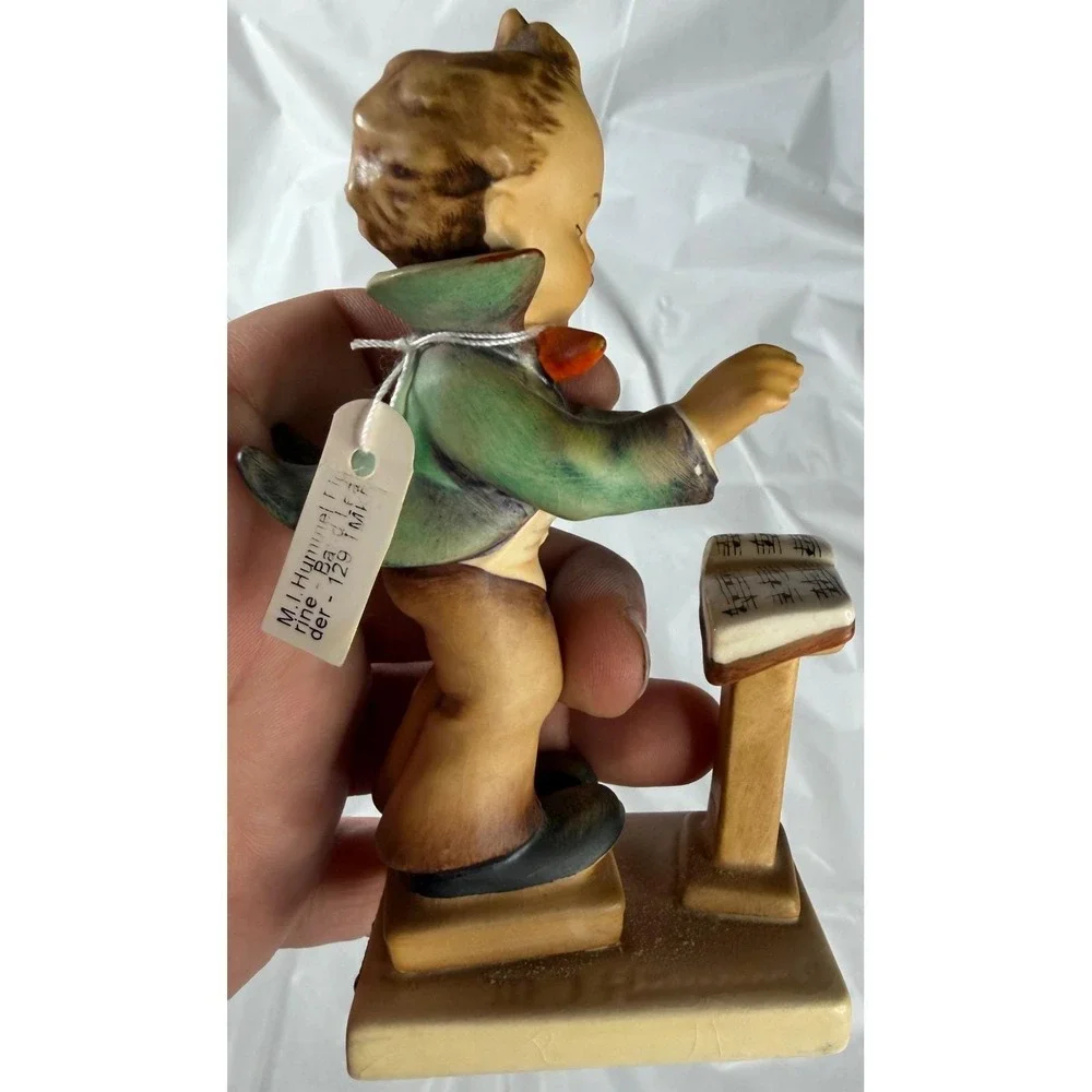 Goebel Hummel Figurines Happy Traveler 109 & Band Leader 129 W Germany Lot of 2